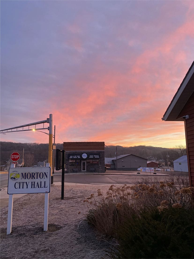 Downtown-Morton-MN-at-Sunset