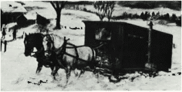 horse drawn school bus