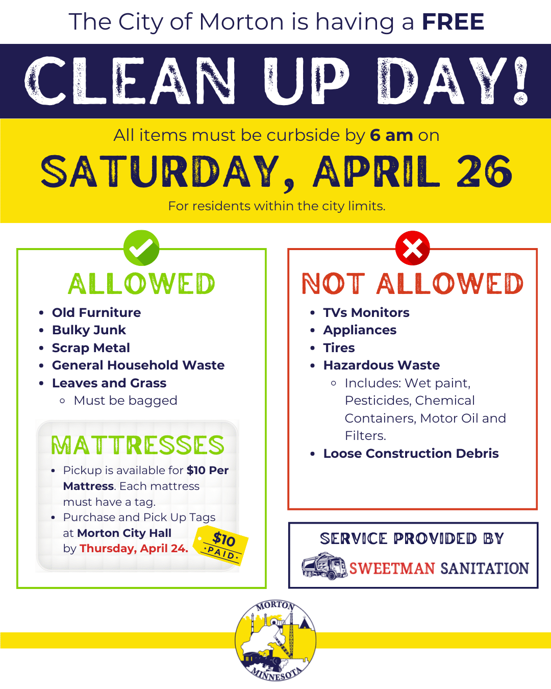 city of morton clean up day sm posts city of morton clean up day