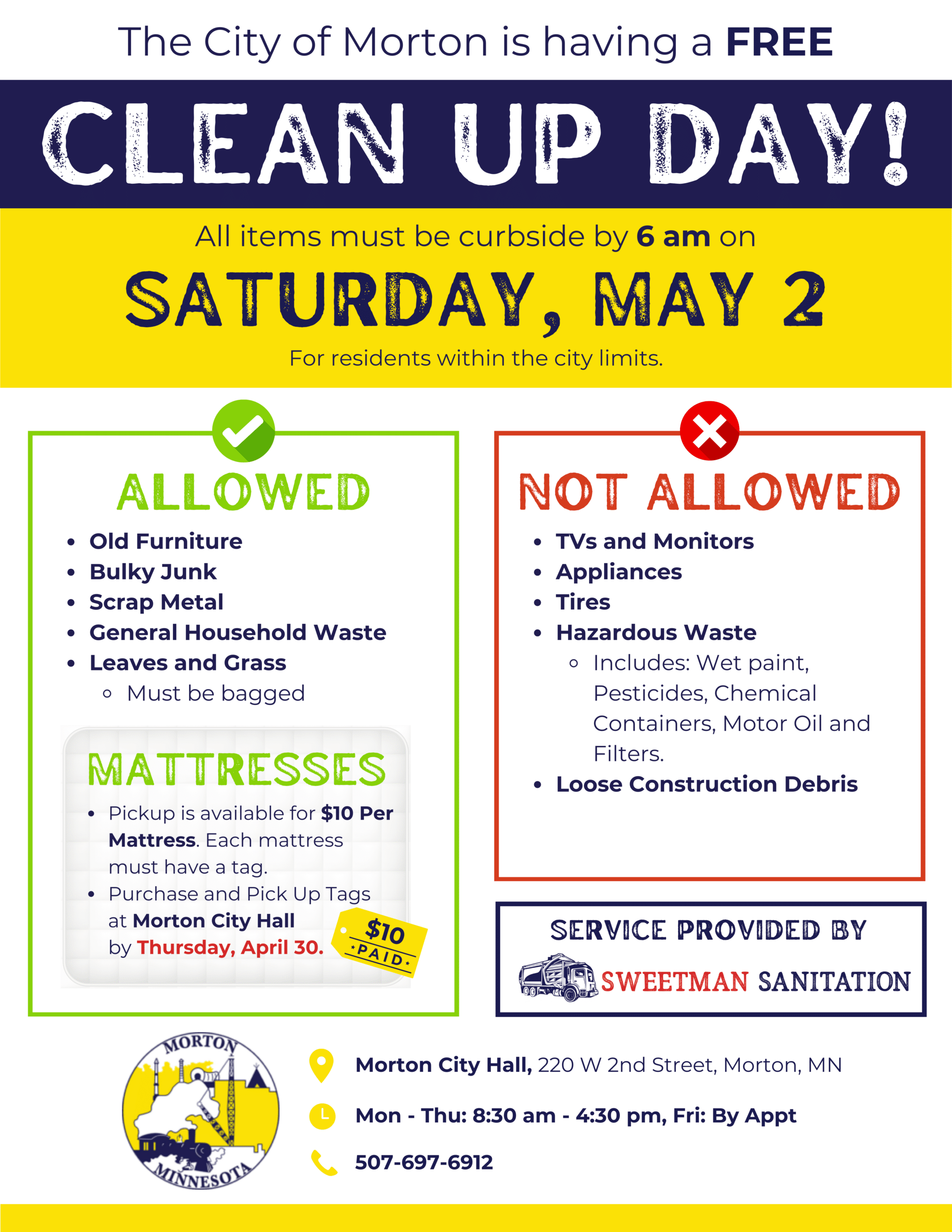 city of morton clean up day